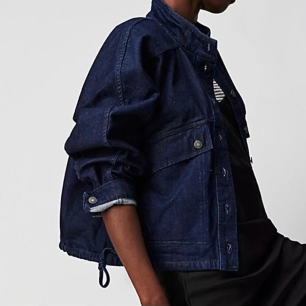 We The Free Dark Blue Jean Jacket - Picture 2 of 13